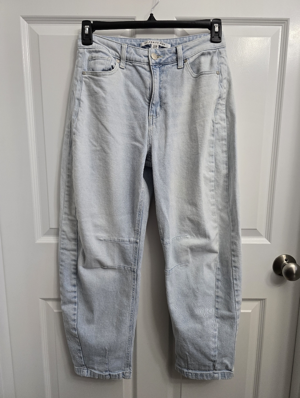 Celebrity Pink Light Wash Boyfriend Barrel Jeans